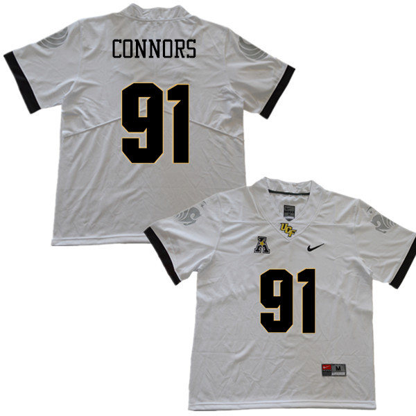 Men #91 Joey Connors UCF Knights College Football Jerseys Sale-White